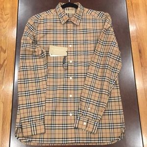 Burberry Men’s Casual Long-Sleeve Shirt (LARGE)
